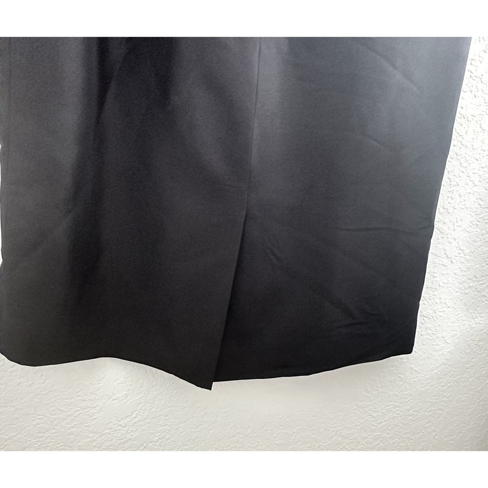 Talbots Pure Silk LBD Womens 6 Black Textured Old Money Chic Party Cocktail - Picture 6 of 12